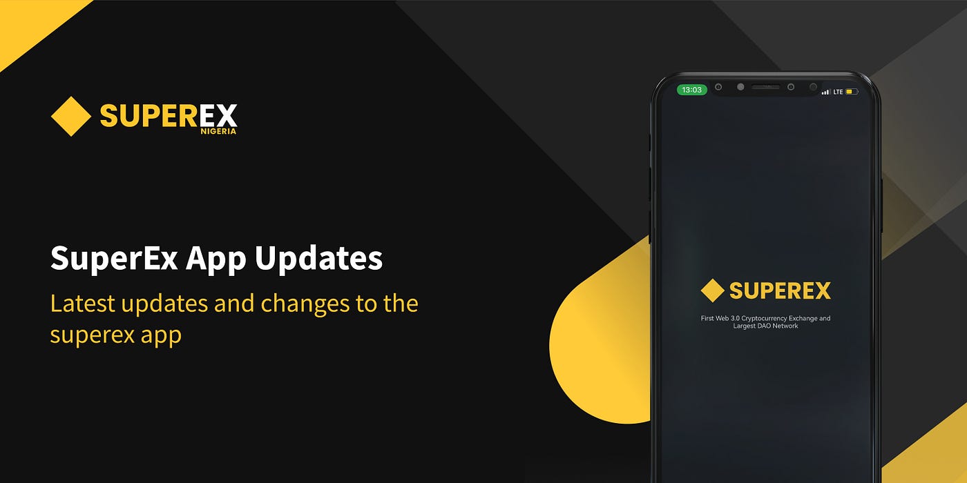 Superex login mobile app view for trading crypto securely
